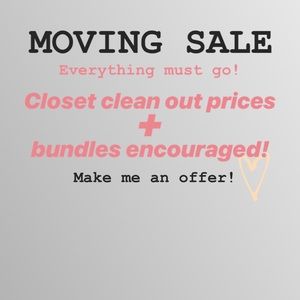 Moving sale!